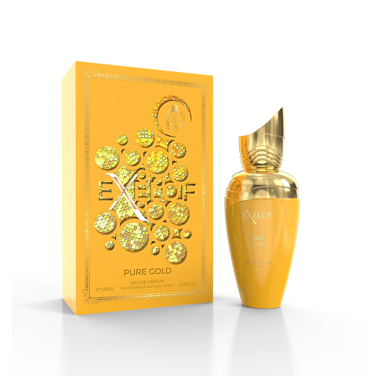 Exelof Pure Gold Eau de Parfum de Milestone Perfume Dupe de Erba Gold (Xerjoff) - Imagen 2