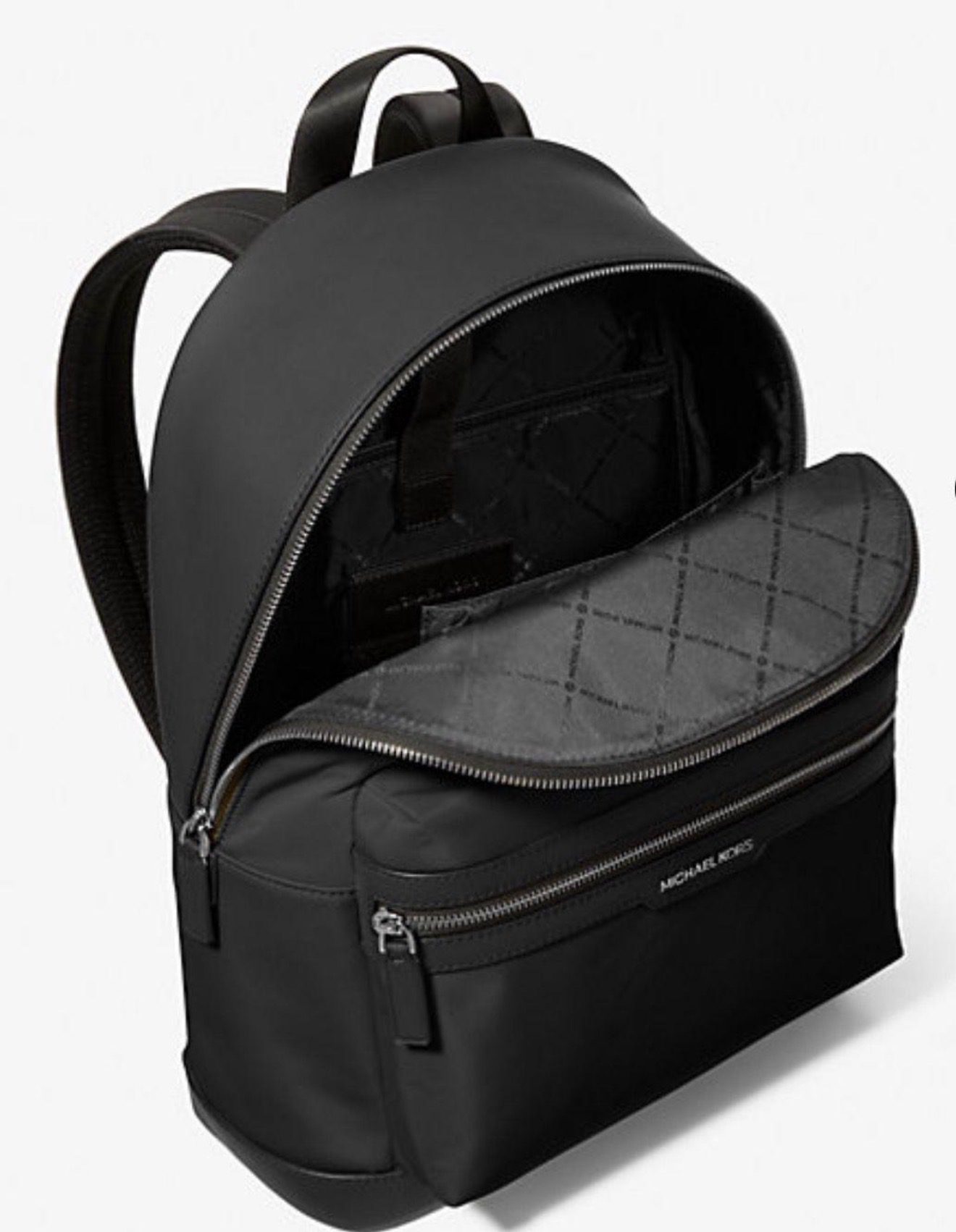 Mochila Michael Kors Nylon y Cuero (NEGRO) - Imagen 2