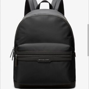 Mochila Michael Kors Nylon y Cuero (NEGRO)