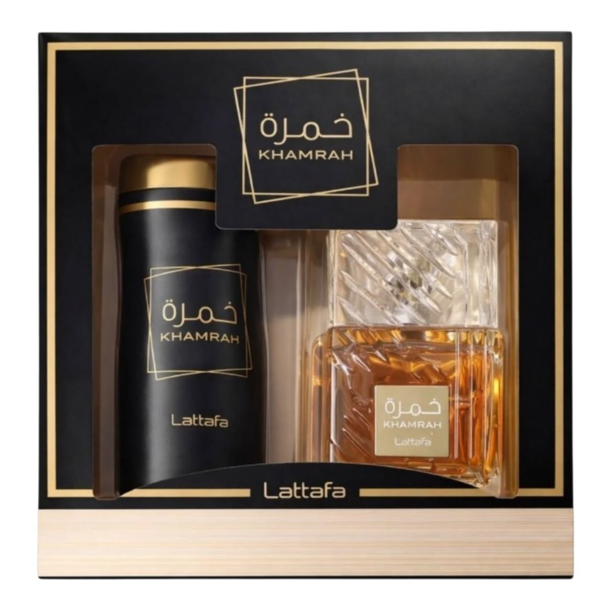 Lattafa Khamrah - Set Luxury (EDP 100ml + Body Spray 200ml)